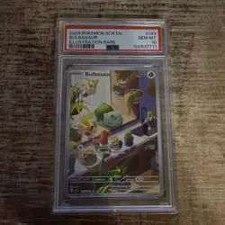 Pokemon Bulbasaur Sv07: Stellar Crown 143/142 Illustration Rare Holo PSA 10 - Image 1