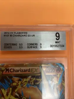 2014 Pokemon XY Flashfire M Charizard EX #107 Ultra Rare BGS 9 - Image 2