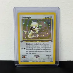 2001 Pokemon Neo Discovery Smeargle #11 1st Edition Holo Rare SWIRL NM - Image 1