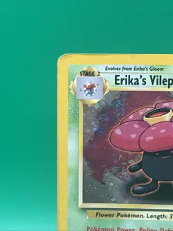 Pokemon TCG Erika's Vileplume Holo Rare Gym Heroes 5/132 MP Condition - Image 2