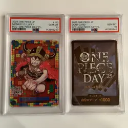 PSA 10 ONE PIECE DAY 25 Monkey D Luffy Premium Card Sequential 2025 Japanese - Image 1