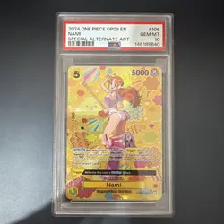 2024 ONE PIECE OP09-EMPERORS IN THE NEW WORLD SPECIAL ALTERNATE ART NAMI PSA 10 - Image 1