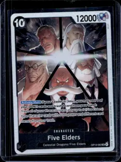 2025 One Piece Carrying On His Will Five Elders Super Rare #OP13-082 - Image 1