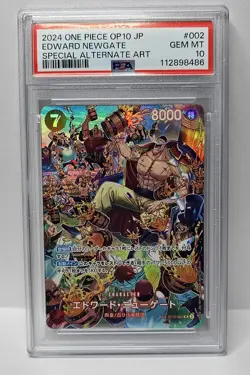 Special Alternate Art Edward Newgate One Piece OP10 Japanese SP ST15-002 PSA 10 - Image 1