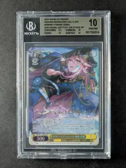 2024 Weiss Schwarz SAKURABA SEIRA #W117-004SP Foil & Signed Japanese BGS 10 - Image 1