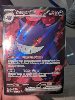 Gengar ex 193/162 - Temporal Forces - Full Art Ultra Rare Holo Pokemon - NM - Image 1