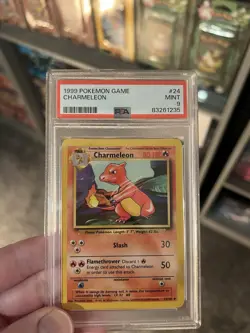PSA 9 - Charmeleon 24/102 Base Set Unlimited WOTC 1999 Pokemon TCG - Image 1