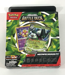 Pokemon Meowscarada ex Deluxe Battle Deck 2024 English Foil Trading Cards Deck - Image 1