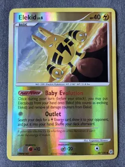 Pokemon TCG: Elekid 48/130 (2007) Diamond & Pearl • Reverse Holo Card - Image 1