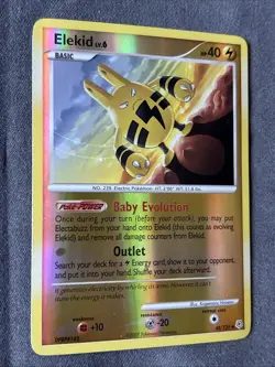 Pokemon TCG: Elekid 48/130 (2007) Diamond & Pearl • Reverse Holo Card - Image 2