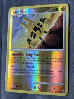 Pokemon TCG: Elekid 48/130 (2007) Diamond & Pearl • Reverse Holo Card - Image 3