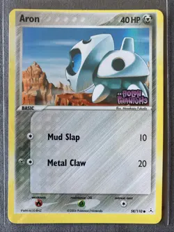 Pokemon TCG: Aron 58/110 (2006) Holon Phantoms • Reverse Holo Stamped Card - Image 1