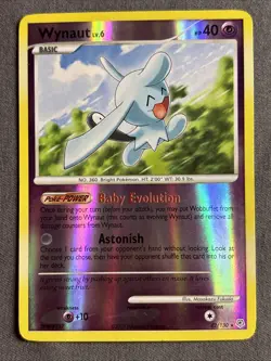 Pokemon TCG: Wynaut 42/130 (2007) Diamond and Pearl • Reverse Holo Card - Image 1