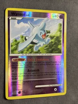 Pokemon TCG: Wynaut 42/130 (2007) Diamond and Pearl • Reverse Holo Card - Image 2