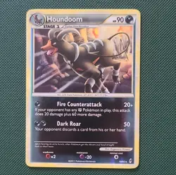 Pokemon TCG Houndoom 10/95 2011 Reverse Holo Dark Stage 1 Card 90 HP - Image 1