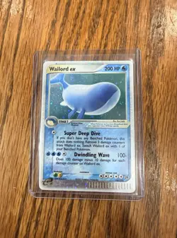Pokemon Wailord ex 100/100 EX Sandstorm Ultra Rare Holo 200 HP Card - Image 1