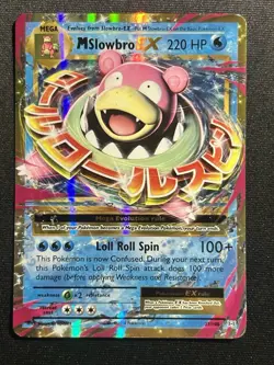 [LP] 2016 Mega M Slowbro EX 27/108 Ultra Rare XY Evolutions Pokemon Card TCG - Image 1