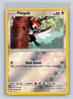 Pikipek #106/149 SM Base Set Reverse Holo Common - Pokemon Card D5 - Image 1