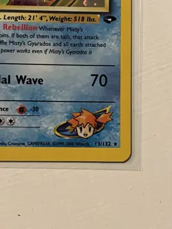 Pokemon TCG Misty's Gyarados Holo Rare 13/132 Gym Challenge NM English Card - Image 4