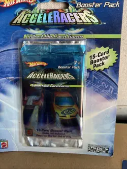 Hot Wheels AcceleRacers 15 Card Booster Pack Collectible Card Game - Image 1