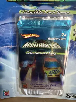 Hot Wheels AcceleRacers 15 Card Booster Pack Collectible Card Game - Image 3