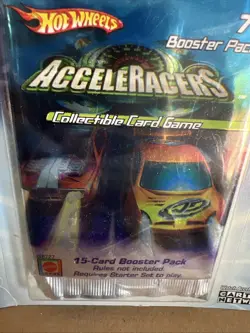 Hot Wheels AcceleRacers 15 Card Booster Pack Collectible Card Game - Image 4