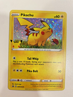 Pikachu SWSH039 SWSH: Sword & Shield Promo Cards Holo HP - Pokemon Card - Image 1