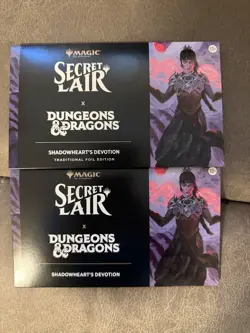 MTG Secret Lair x Dungeons & Dragons: Shadowheart's Devotion Foil + Nonfoil New - Image 1