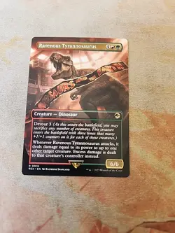 Ravenous Tyrannosaurus Borderless Universes Beyond Jurassic World MTG NM - Image 1