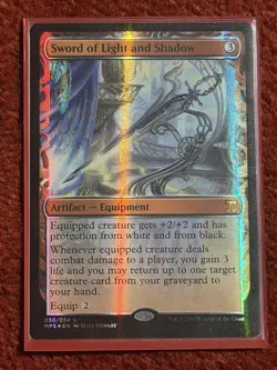 1x NM/M Foil Sword of Light and Shadow Kaladesh Invention Masterpiece MTG - Image 1