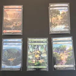 Magic: The Gathering Basic Land Set (Chocobo Print) - Image 1