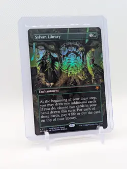 MTG - Sylvan Library - FOIL Mythic #155 - Special Guest Secrets of Strixhaven NM - Image 1