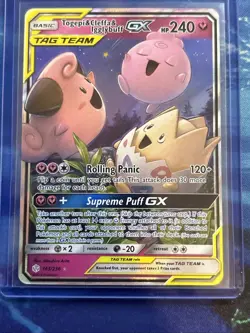 Pokemon TCG Togep & Cleffa & Igglybuff GX Tag Team 143/236 Cosmic Eclipse NM - Image 1