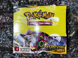 Pokemon Evolving Skies Booster Box – Sealed – Minor Imperfections - Image 1