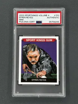 EFREN BATA REYES SIGNED 2023 SPORTSKING VOL. 4 MINI #153 GOAT HOF PSA /DNA AUTO - Image 1