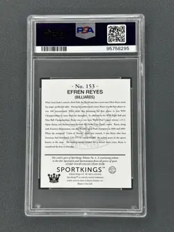 EFREN BATA REYES SIGNED 2023 SPORTSKING VOL. 4 MINI #153 GOAT HOF PSA /DNA AUTO - Image 2