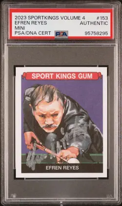 EFREN BATA REYES SIGNED 2023 SPORTSKING VOL. 4 MINI #153 GOAT HOF PSA /DNA AUTO - Image 4