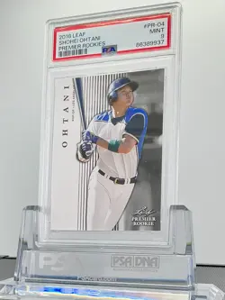 SHOHEI OHTANI 2018LEAF PREMIER ROOKIES #PR-04 ROOKIE CARD!PSA9!MINT!LOWPOP! - Image 2
