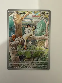 Meowth IR 106/094 - Phantasmal Flames - Illustration Rare Pokemon Card - Image 1