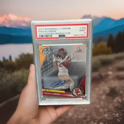 2023 Bowman U Chrome Makai Lemon (RC) 1st Bowman Refractor Auto /499 PSA 9 - Image 1