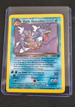 Pokemon Dark Gyarados Holo Card Team Rocket Series 8/82 lightly played - Image 1
