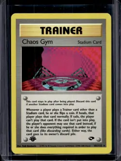 2000 Pokemon Gym Challenge 1st Edition Chaos #102/132 - Image 1