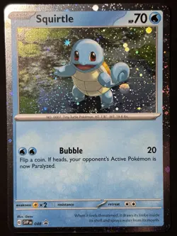 Fart Swirl 🌀 Pokemon Squirtle Cosmo Holo 048 Black Star Promo 151 Promo Rare NM - Image 3