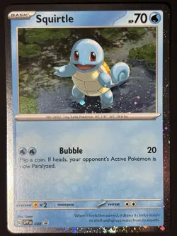 Fart Swirl 🌀 Pokemon Squirtle Cosmo Holo 048 Black Star Promo 151 Promo Rare NM - Image 5