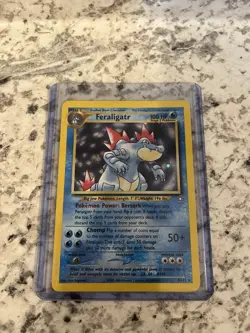 Pokemon Feraligatr 4/111 Neo Genesis Holo Rare Unlimited 100 HP - Image 1