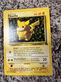 Pokemon TCG Pikachu Wizards Black Star Promos Regular Rare - Image 2