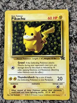 Pokemon TCG Pikachu Wizards Black Star Promos Regular Rare - Image 4