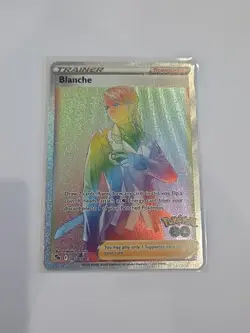 Blanche Rainbow Rare Full Art Holo 082/078 Pokemon GO - Image 1