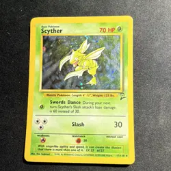 Pokemon Scyther SWIRL Holo Rare 70HP Jungle 17/130 English 1999 Unlimited - Image 1