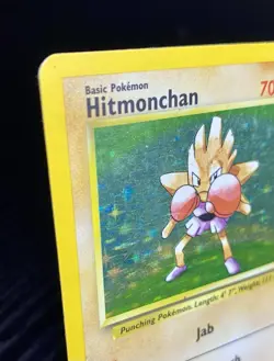 Hitmonchan 7/102 Base Set Pokemon Card RARE Holo - Image 2